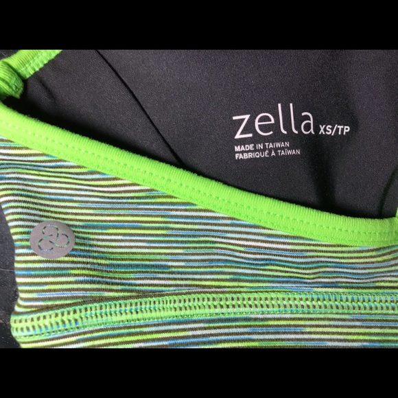 Zella sports bra green blue padded XS - Picture 4 of 4